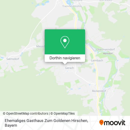 Ehemaliges Gasthaus Zum Goldenen Hirschen Karte