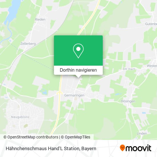 Hähnchenschmaus Hand'L Station Karte