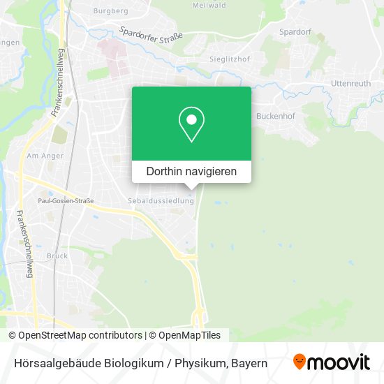 Hörsaalgebäude Biologikum / Physikum Karte