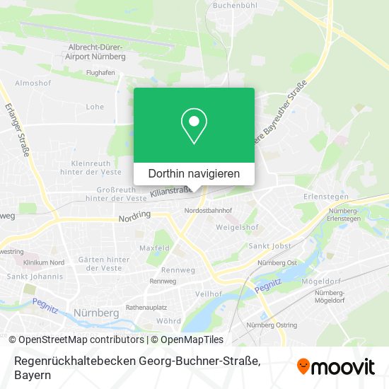 Regenrückhaltebecken Georg-Buchner-Straße Karte