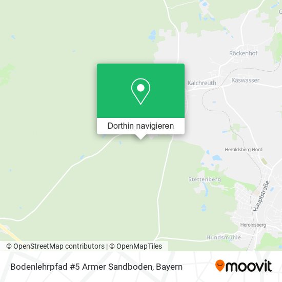 Bodenlehrpfad #5 Armer Sandboden Karte