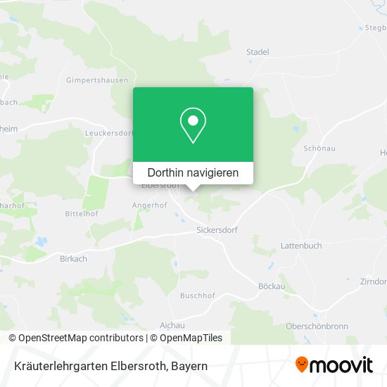Kräuterlehrgarten Elbersroth Karte
