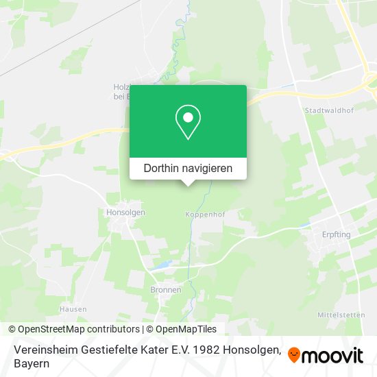 Vereinsheim Gestiefelte Kater E.V. 1982 Honsolgen Karte