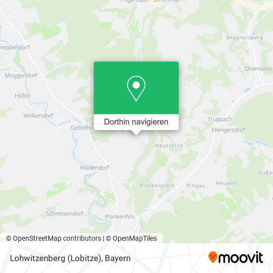 Lohwitzenberg (Lobitze) Karte