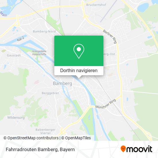 Fahrradrouten Bamberg Karte