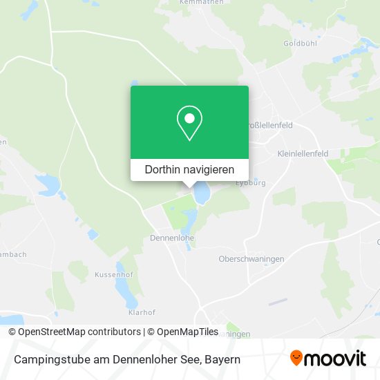 Campingstube am Dennenloher See Karte