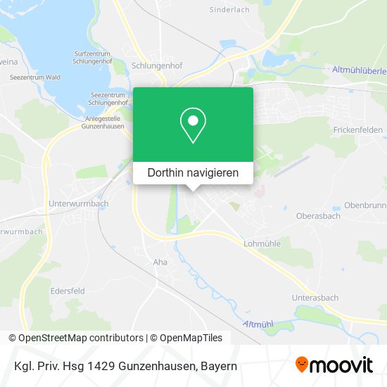 Kgl. Priv. Hsg 1429 Gunzenhausen Karte