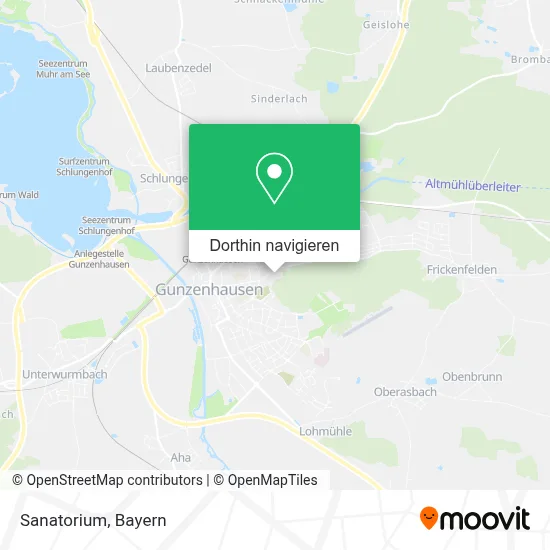 Sanatorium Karte