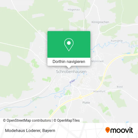 Modehaus Loderer Karte
