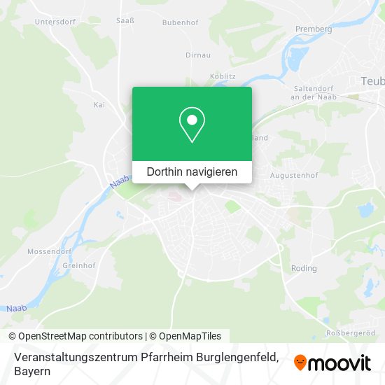 Veranstaltungszentrum Pfarrheim Burglengenfeld Karte