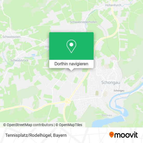 Tennisplatz/Rodelhügel Karte