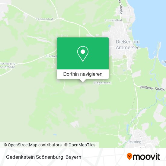 Gedenkstein Scônenburg Karte