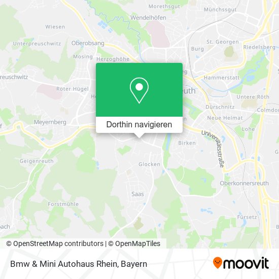 Bmw & Mini Autohaus Rhein Karte
