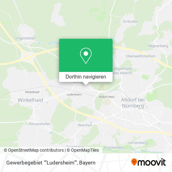 Gewerbegebiet ""Ludersheim"" Karte