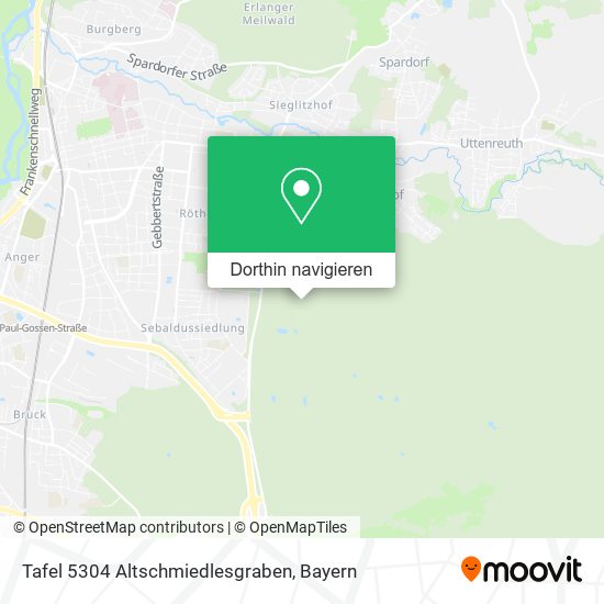 Tafel 5304 Altschmiedlesgraben Karte