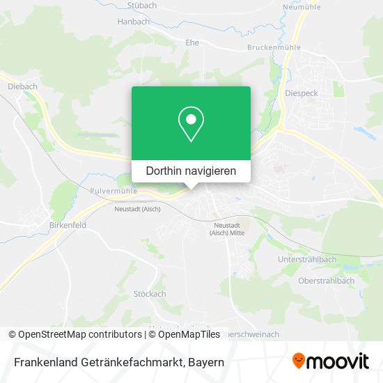 Frankenland Getränkefachmarkt Karte