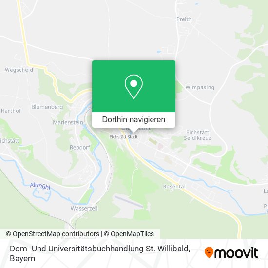 Dom- Und Universitätsbuchhandlung St. Willibald Karte