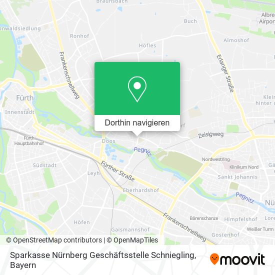 Sparkasse Nürnberg Geschäftsstelle Schniegling Karte