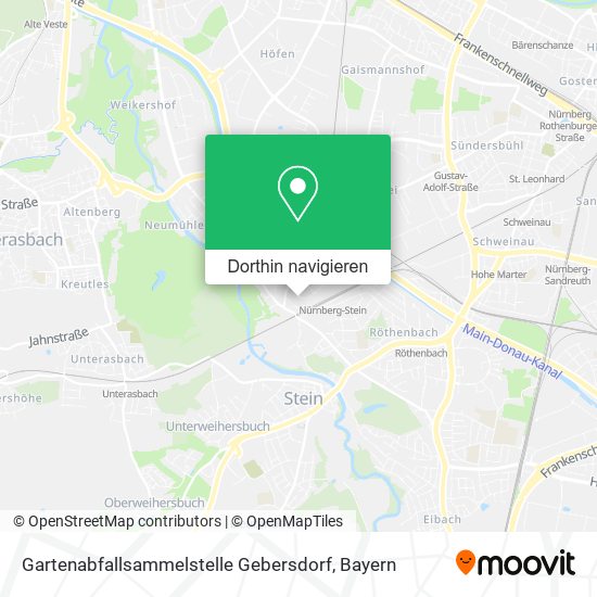 Gartenabfallsammelstelle Gebersdorf Karte