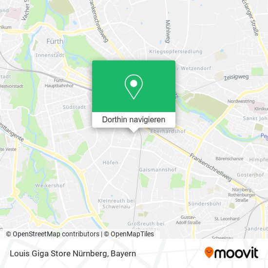 Louis Giga Store Nürnberg Karte