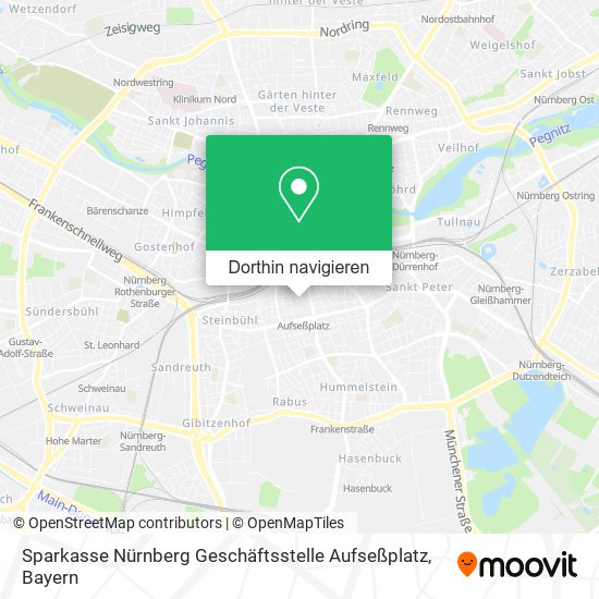 Sparkasse Nürnberg Geschäftsstelle Aufseßplatz Karte