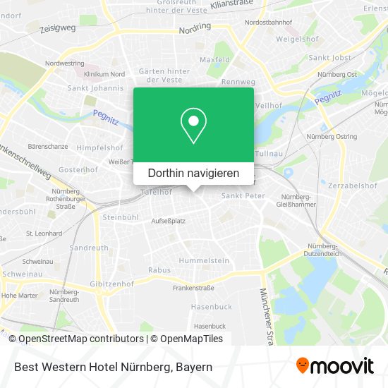 Best Western Hotel Nürnberg Karte