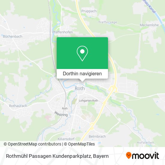 Rothmühl Passagen Kundenparkplatz Karte