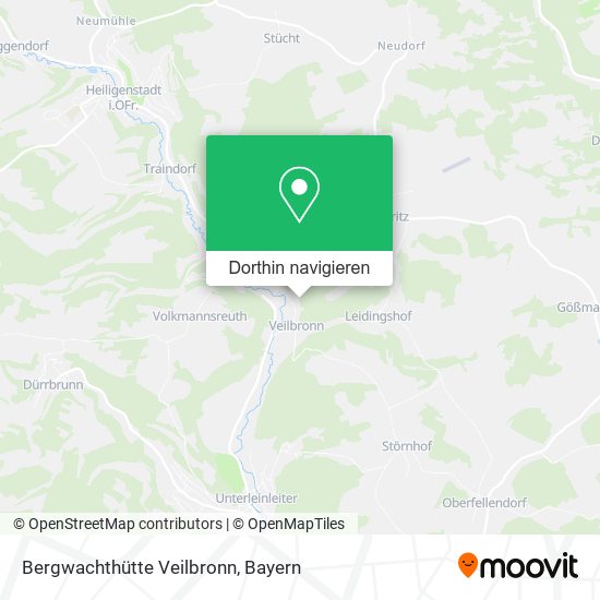 Bergwachthütte Veilbronn Karte