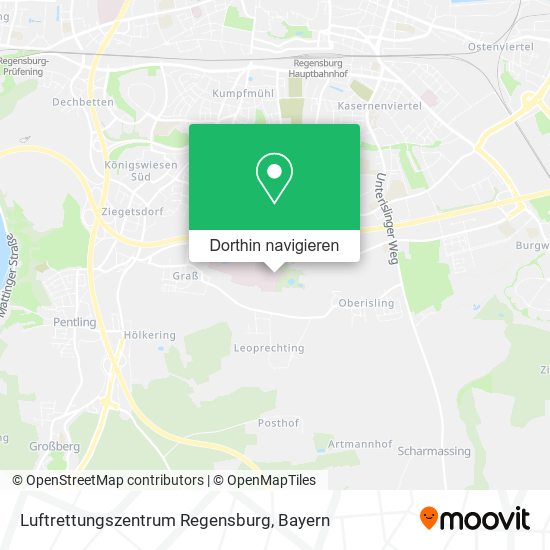 Luftrettungszentrum Regensburg Karte