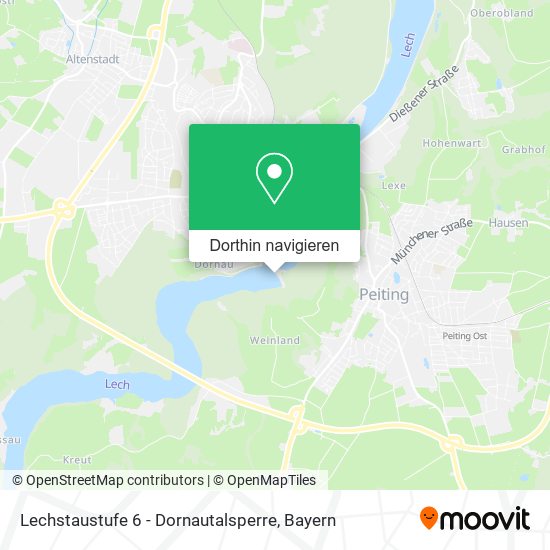 Lechstaustufe 6 - Dornautalsperre Karte