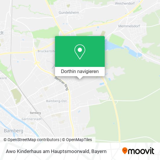 Awo Kinderhaus am Hauptsmoorwald Karte