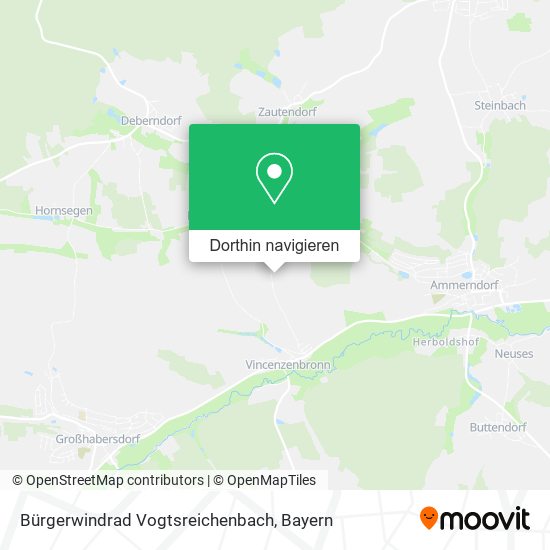 Bürgerwindrad Vogtsreichenbach Karte