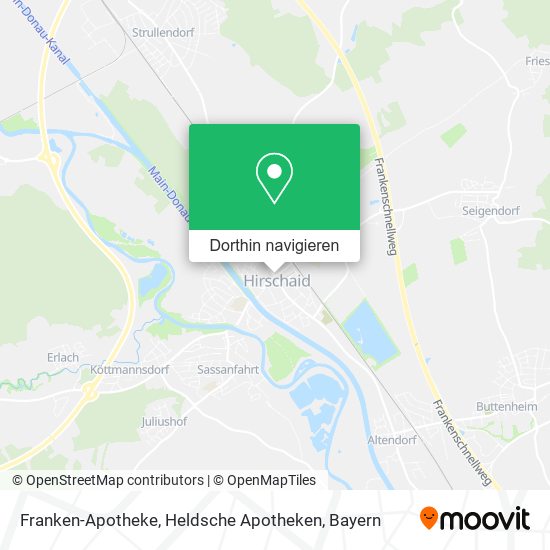 Franken-Apotheke, Heldsche Apotheken Karte