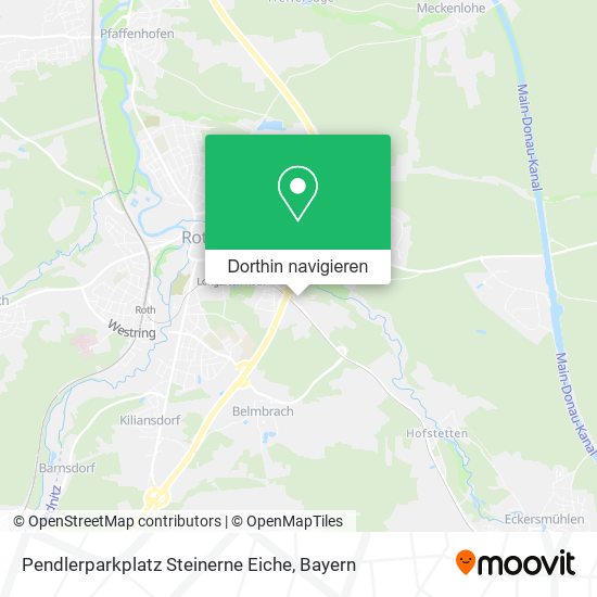 Pendlerparkplatz Steinerne Eiche Karte