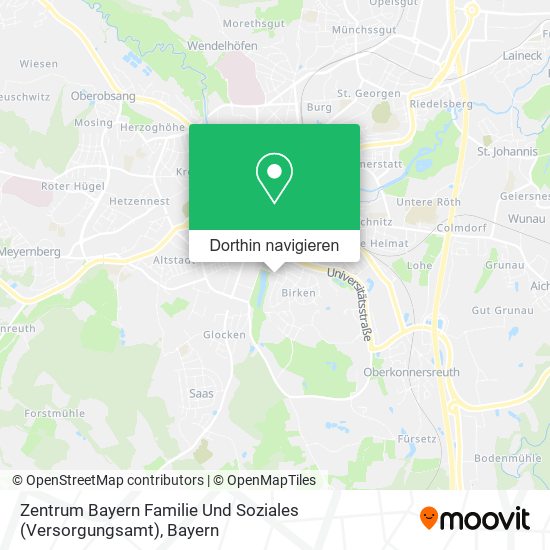 Zentrum Bayern Familie Und Soziales (Versorgungsamt) Karte