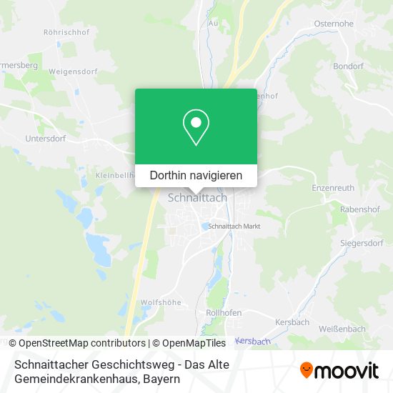 Schnaittacher Geschichtsweg - Das Alte Gemeindekrankenhaus Karte