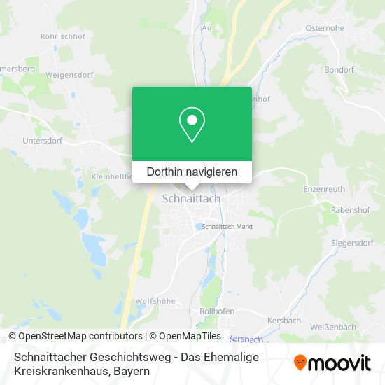 Schnaittacher Geschichtsweg - Das Ehemalige Kreiskrankenhaus Karte