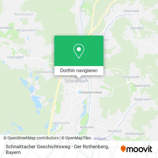 Schnaittacher Geschichtsweg - Der Rothenberg Karte