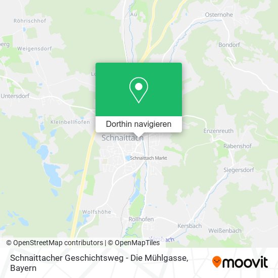 Schnaittacher Geschichtsweg - Die Mühlgasse Karte