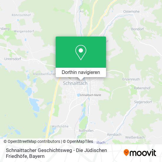 Schnaittacher Geschichtsweg - Die Jüdischen Friedhöfe Karte