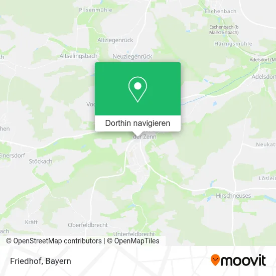 Friedhof Karte
