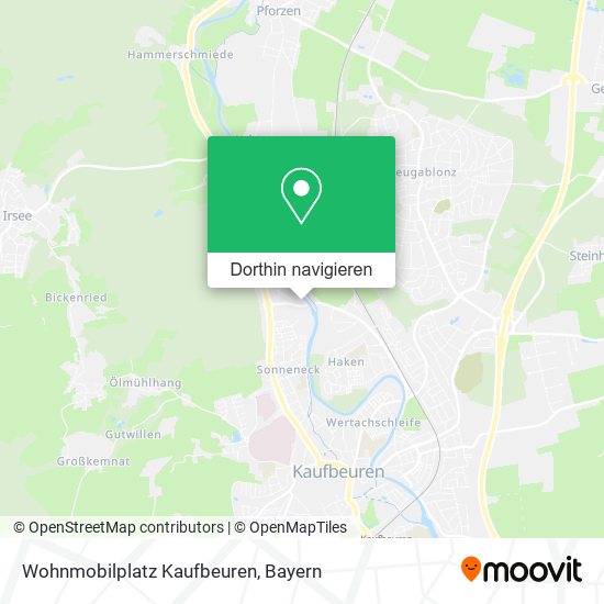 Wohnmobilplatz Kaufbeuren Karte