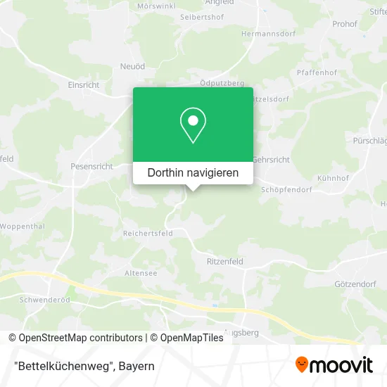 "Bettelküchenweg" Karte