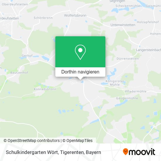 Schulkindergarten Wört, Tigerenten Karte