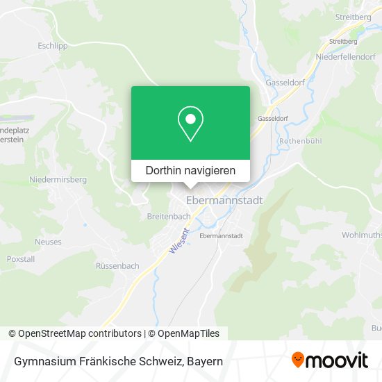 Gymnasium Fränkische Schweiz Karte