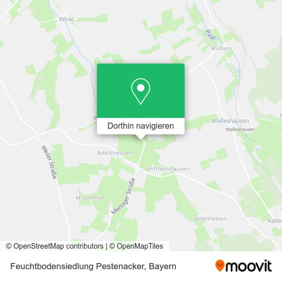 Feuchtbodensiedlung Pestenacker Karte