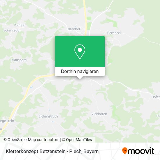 Kletterkonzept Betzenstein - Plech Karte