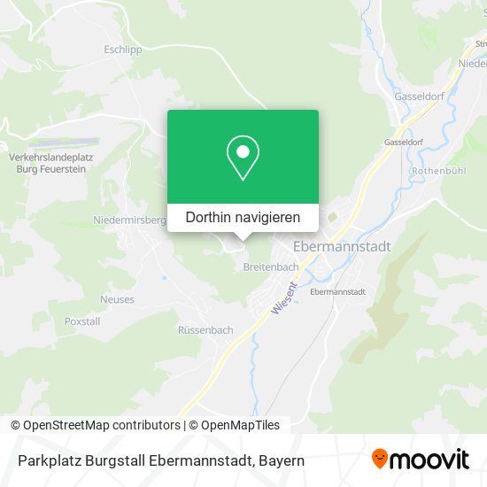 Parkplatz Burgstall Ebermannstadt Karte