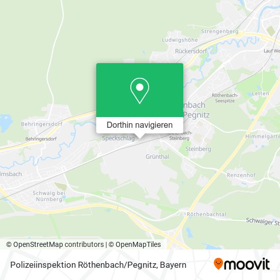 Polizeiinspektion Röthenbach / Pegnitz Karte