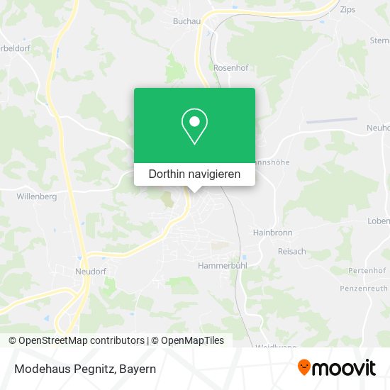 Modehaus Pegnitz Karte